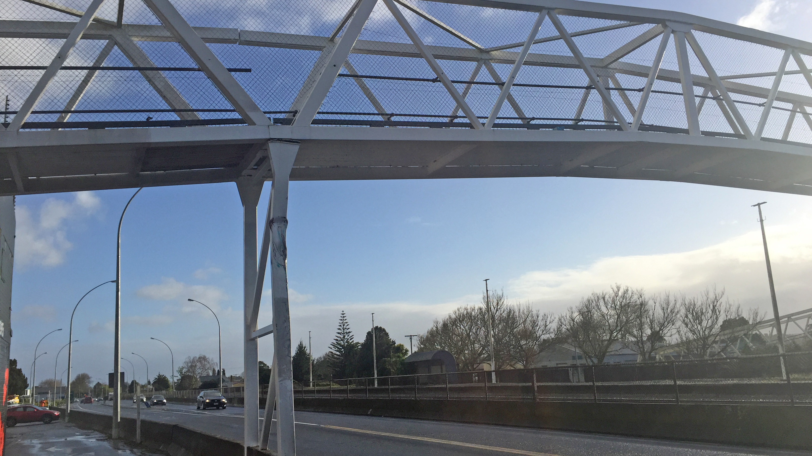 Damaged Huntly footbridge 