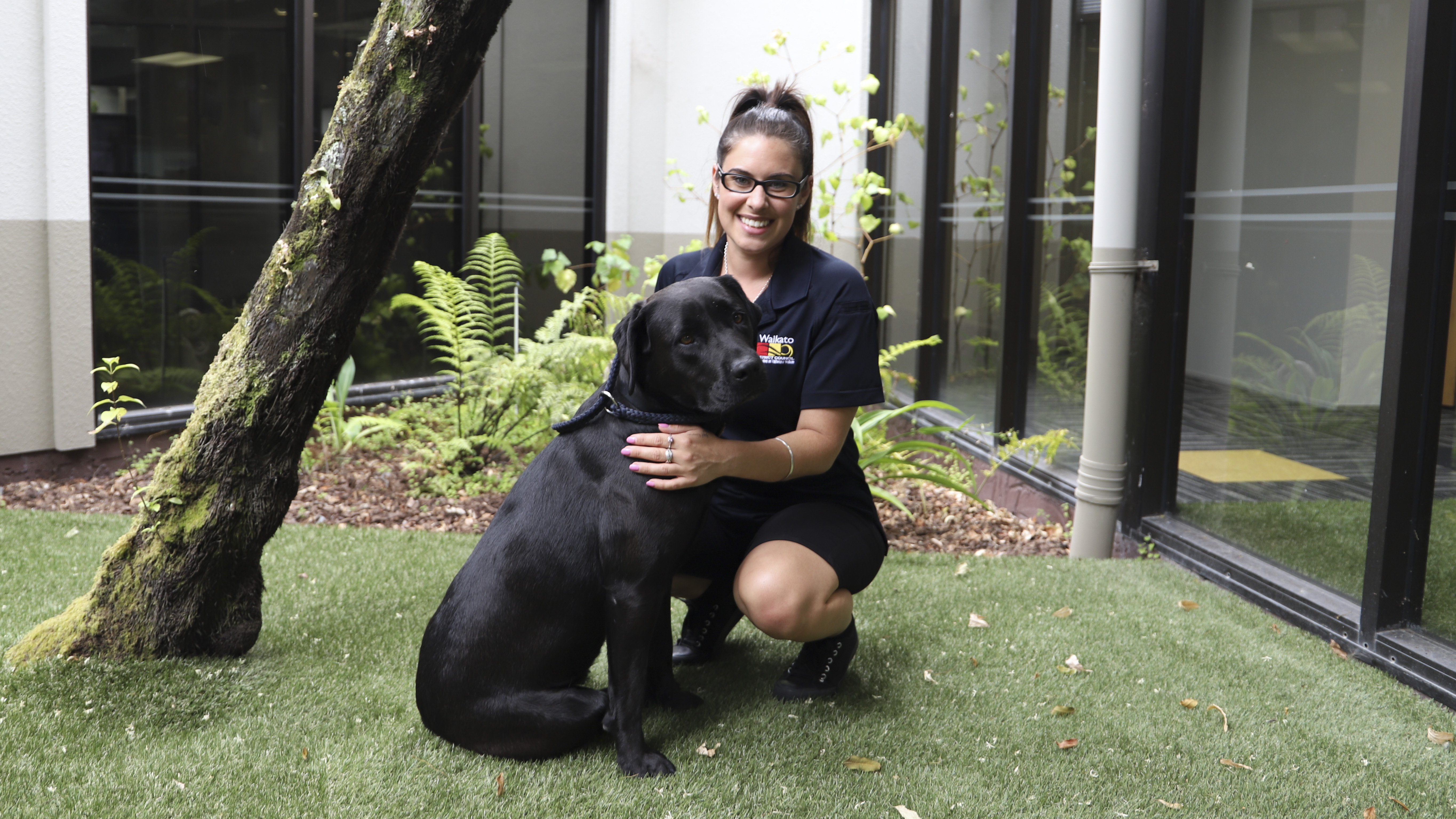 Kohe with Waikato District Council’s Zoey Jackson