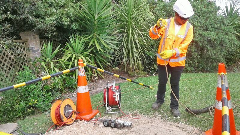 Inspecting the pipes