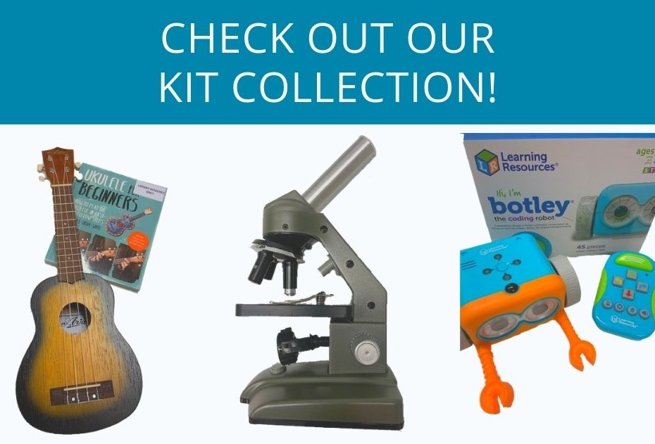 Some of the kits available to hire at our libraries