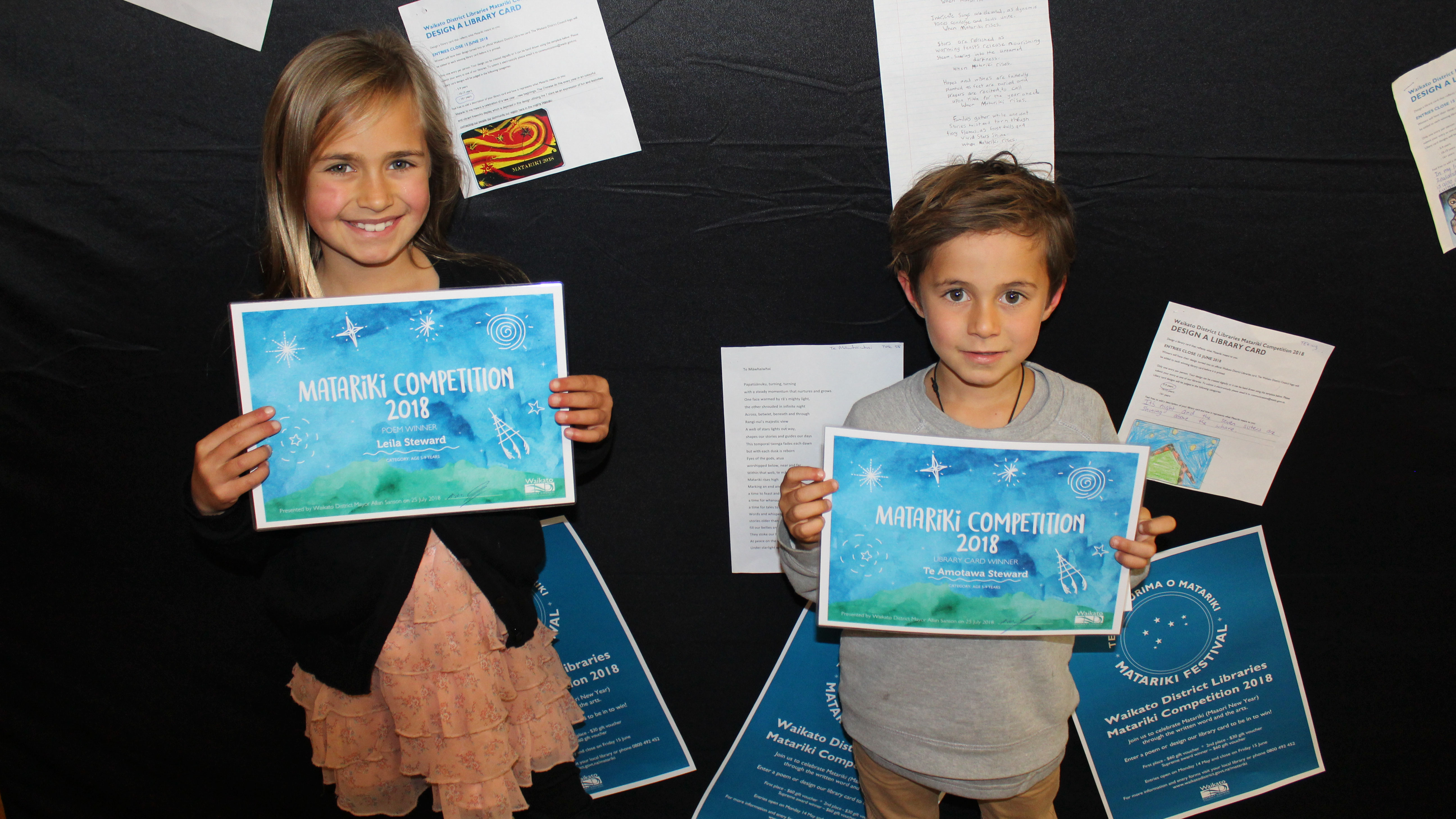 Leila Steward and Te Amotawa Steward