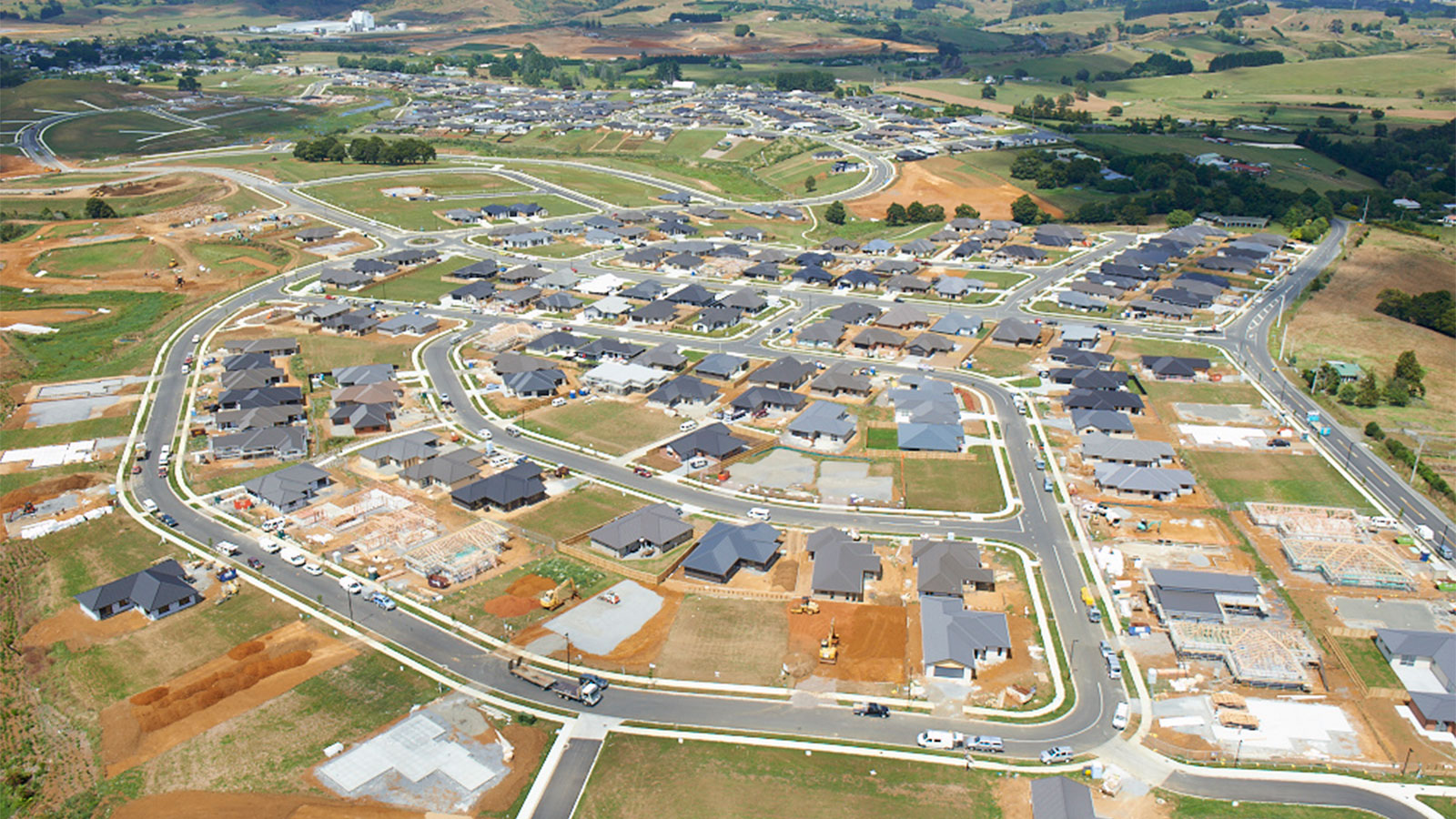 Pokeno aerial photograph taken February 2016