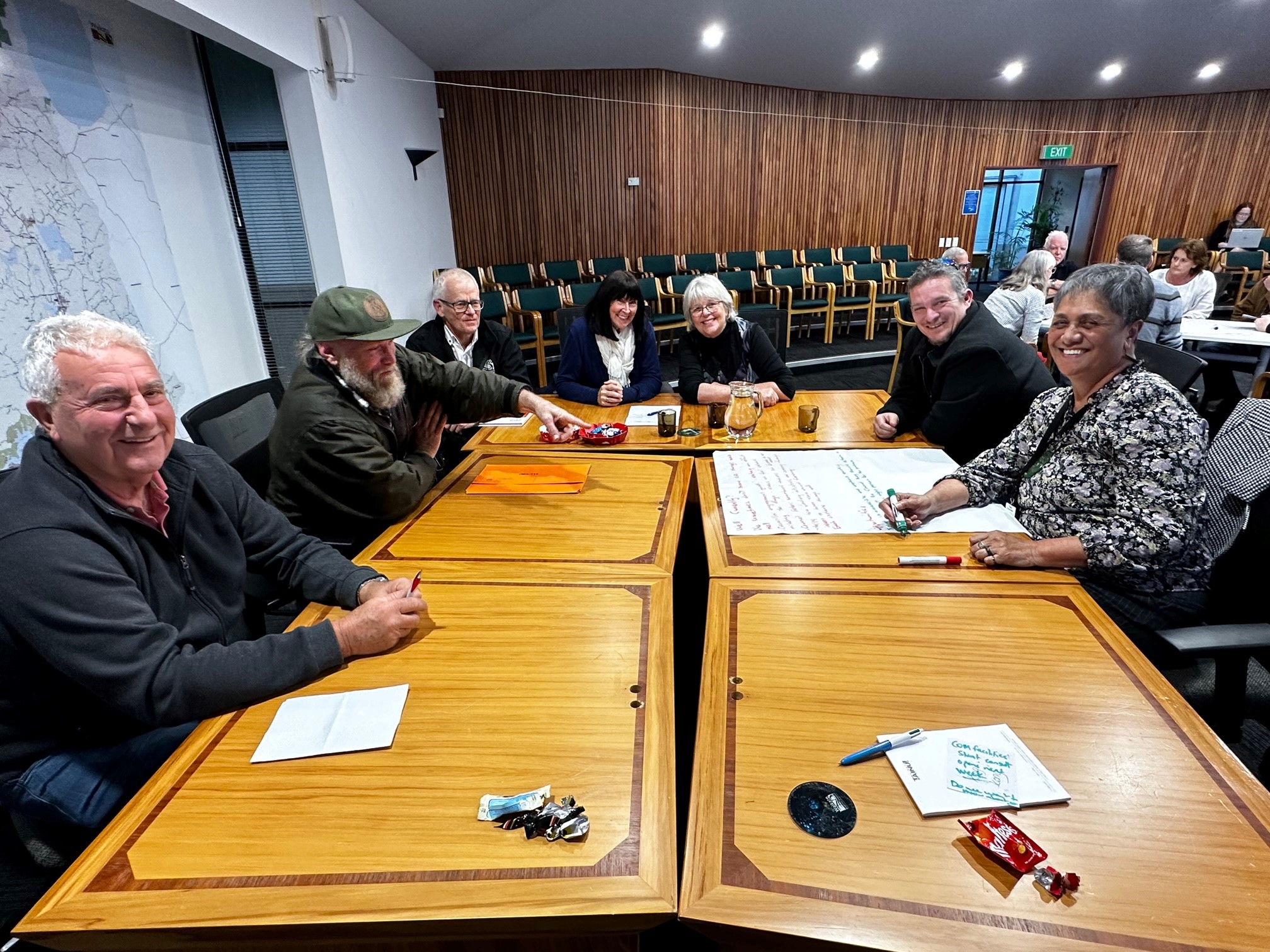 Rural community members meeting with our elected members at our Council Chambers in Ngaruawahia.